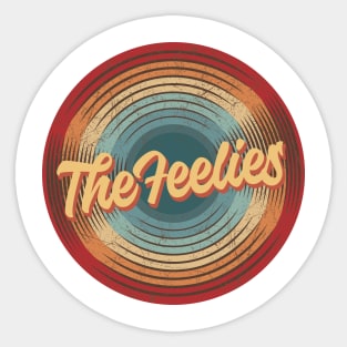 The Feelies Vintage Circle Sticker